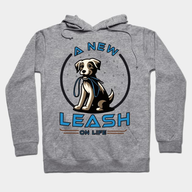 RESCUE DOGS: A new leash on life Hoodie by Drew-Drew